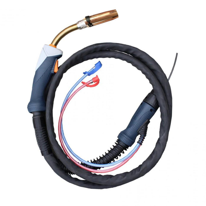 The Everlast Power i-MIG 353DPi is an advanced MIG welder with inverter-based pulse technology. It’s ideal for welding aluminum and bronze, featuring Single and Double Pulse modes for better heat control and weld appearance. With 40 pre-programmed settings, customizable programs, and a 60% duty cycle at 350 Amps, it’s perfect for professionals requiring high performance and versatility in their welding equipment.