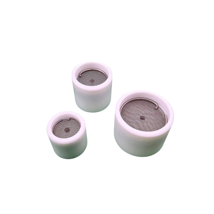 TIGWARE TEFLON Triple Kit – boxed set featuring #12, #16, and #20 TEFLON diffuser units with spares, torch adapter, and collets. Designed for DC TIG welding with TIGWARE’s Triple Diffuser System, offering up to 2-inch stick-out for tight access and superior gas flow control.