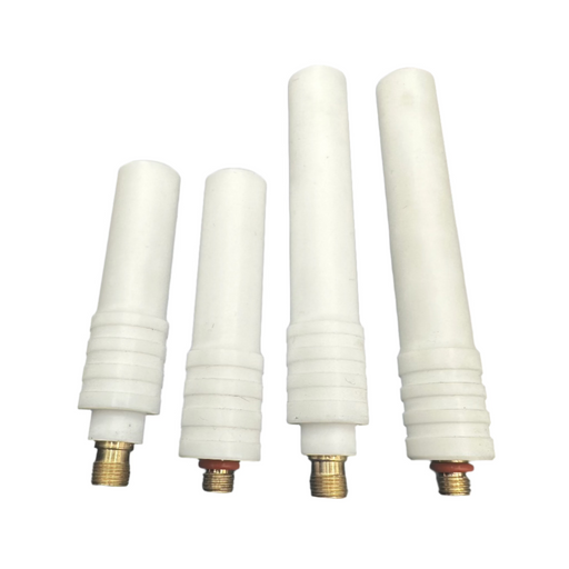 "TIGWARE Back-Caps – ultra-durable TEFLON caps for #9/20 and #17/18/26 TIG torches, available in Long and Short Series; AC/DC rated and designed to withstand drops and tough workshop conditions.