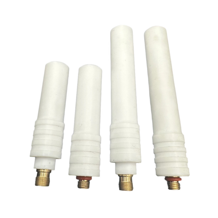 "TIGWARE Back-Caps – ultra-durable TEFLON caps for #9/20 and #17/18/26 TIG torches, available in Long and Short Series; AC/DC rated and designed to withstand drops and tough workshop conditions.