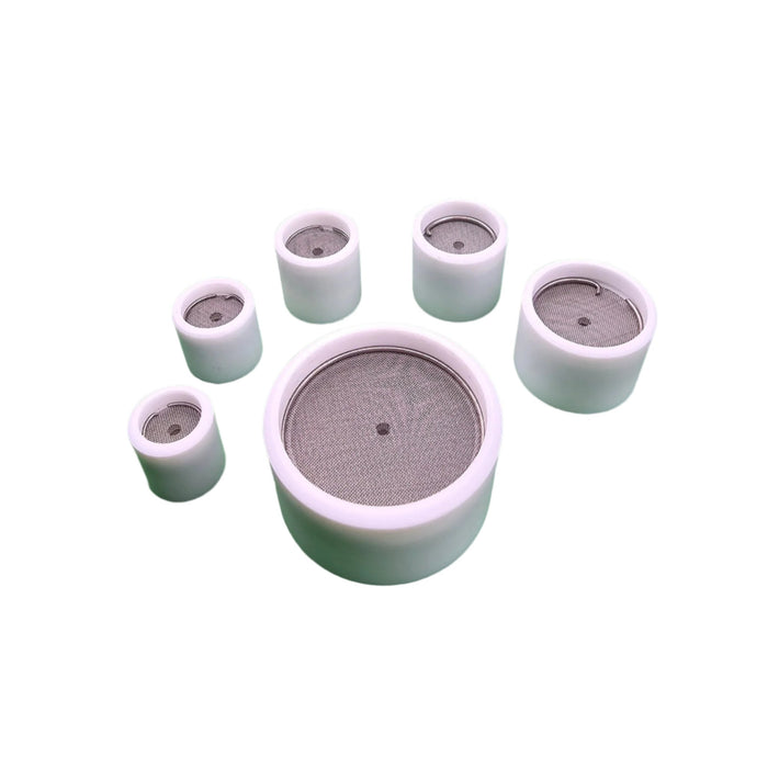 TIGWARE TEFLON TIG Cups – ultra-durable, DC-rated nozzles featuring the Triple Diffuser System for superior gas shielding, stable weld pool, and up to 3 inches of stick-out; virtually unbreakable, made to withstand drops, impacts, and extreme workshop abuse.