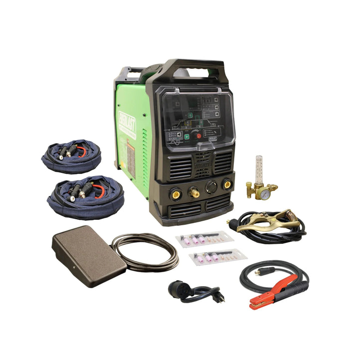 Everlast PowerTIG 210EXT Digital TIG Welder Kit with Torch, Cables, and Accessories – Complete Welding Solution for Aluminium and Steel.