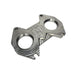 16mm billet stainless steel flange designed for 13B engines, CNC machined for precision, with mounting holes and compatible with SCH 10 2-inch pipe or 2.25-inch tubing.