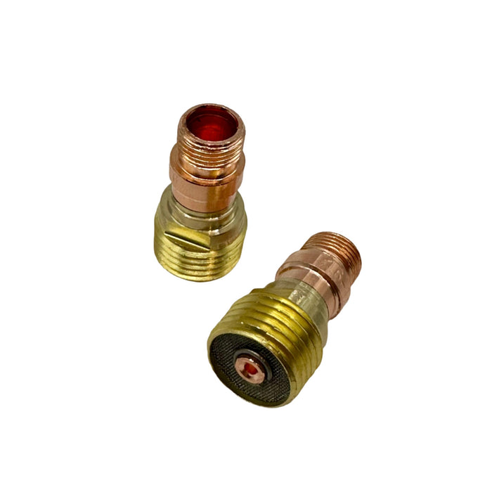 17/18/26 TIG torch gas lens 2 pack in 1.6mm, 2.4mm and 3.2mm sizes