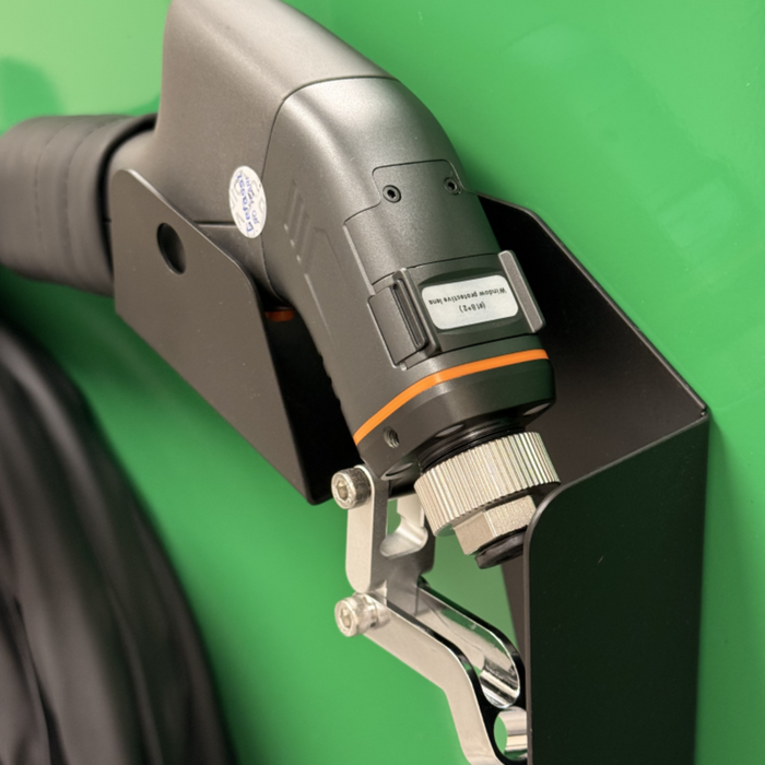 Laser welding gun used for clean and low distortion welding applications