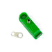 TIG Aesthetics Silicone Trailing Shield by Ticon Industries, designed for TIG welding reactive metals. Made from high-temperature silicone, it withstands heat from a #16 or 1" welding cup for 100+ amp welds. Features a built-in drag bar, improving travel speed and preventing material contact. Kit includes a green silicone chassis, stainless steel diffuser, titanium shower head diffuser, and hose retention tab. Provides excellent argon diffusion and hovers above the weld seam.