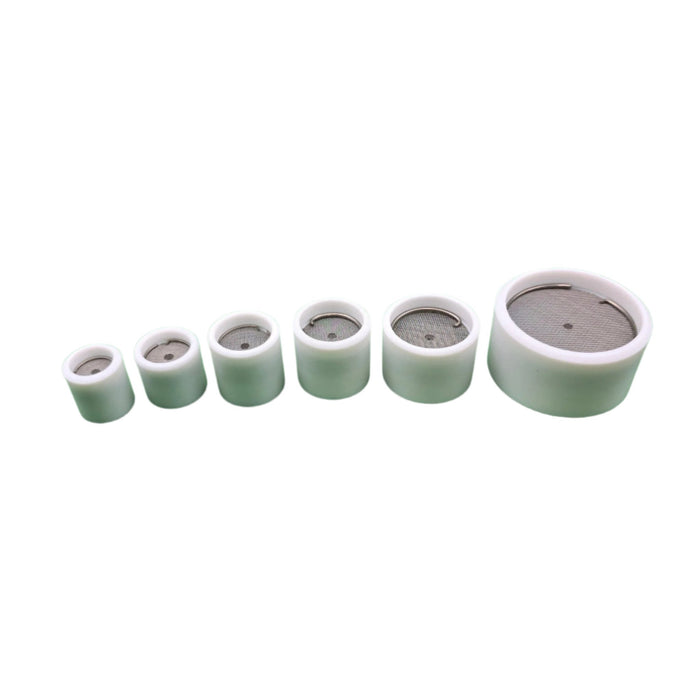 TIGWARE TEFLON TIG Nozzles – ultra-durable, DC-rated nozzles featuring the Triple Diffuser System for superior gas shielding, stable weld pool, and up to 3 inches of stick-out; virtually unbreakable, made to withstand drops, impacts, and extreme workshop abuse.
