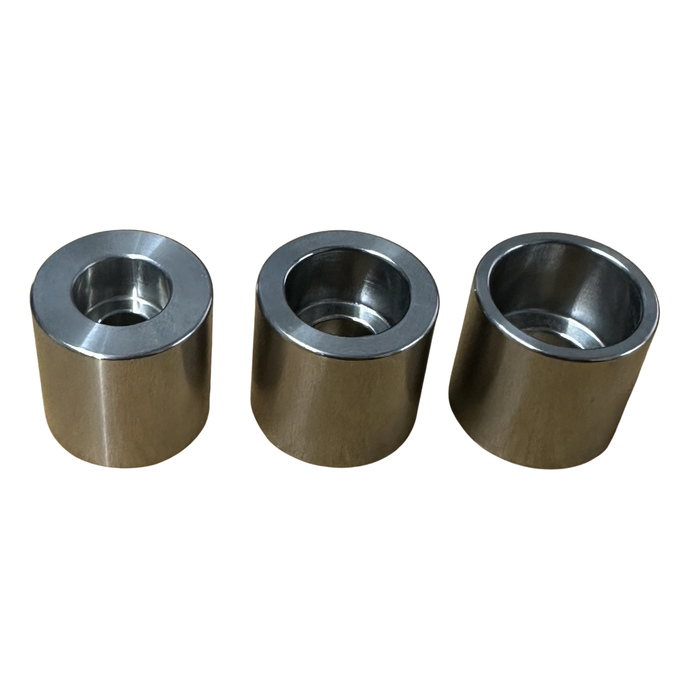 Universal stainless steel mounting bosses for fabrication and motorsport use