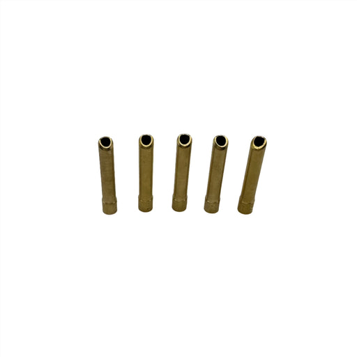 Brass wedge collets 5 pack for 9 and 20 series TIG torches in 1.6mm 2.4mm and 3.2mm sizes