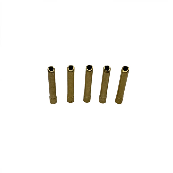 Brass wedge collets 5 pack for 9 and 20 series TIG torches in 1.6mm 2.4mm and 3.2mm sizes