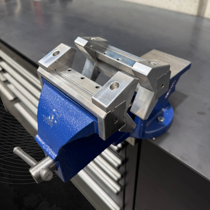 SS Customs billet aluminium vice soft jaws for bench vice protecting parts during fabrication and machining