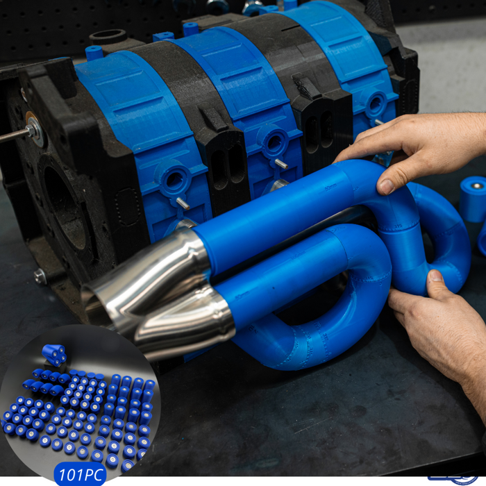 SS Customs header pro block kit for fabrication