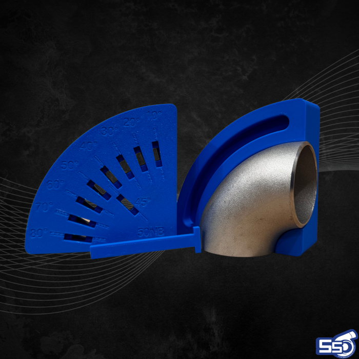 Pipe cutting jig used for fabrication and welding prep