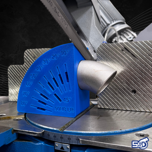 Pipe cutting jig used for fabrication and welding prep