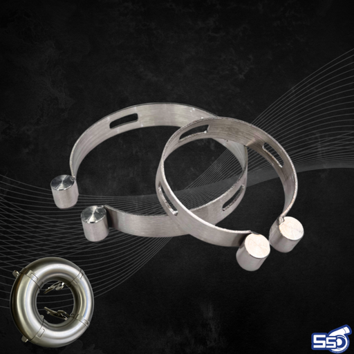 SS Customs slim tacking bands for tight pipe welding and fabrication