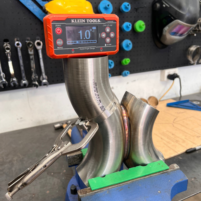 SS Customs slim welding bands for complex pipework