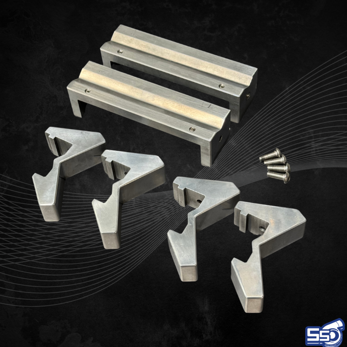 SS Customs billet aluminium vice soft jaws for bench vice protecting parts during fabrication and machining