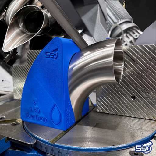 SS Customs tear drop blocks for exhaust tip fabrication