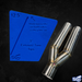 SS Customs twin exhaust tip marker for fabrication