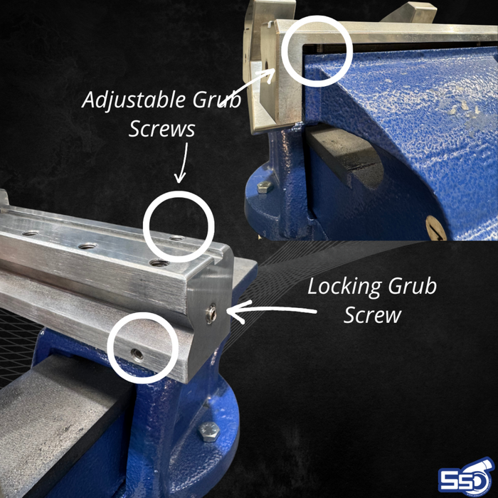 SS Customs billet aluminium vice soft jaws for bench vice protecting parts during fabrication and machining