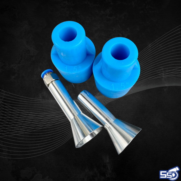 Stainless purge bung system for fabrication welding