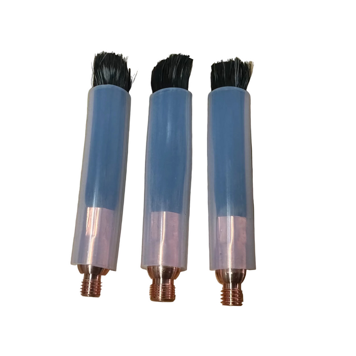 Weld cleaning brushes for stainless steel TIG welds