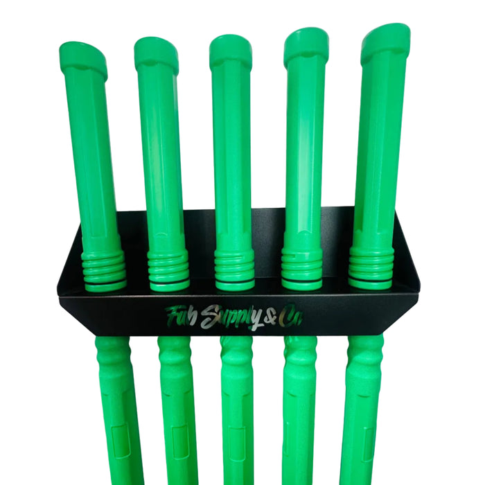 TIG filler rod wall holder for fabrication workshops