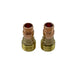 TIG gas lens collet body 2 pack for 17/18/26 TIG torches