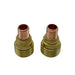 TIG gas lens collet body 2 pack for 9/20 TIG torches